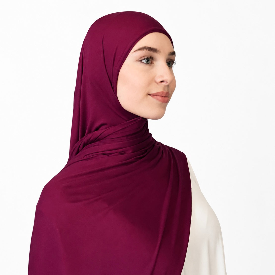 Jersey Hijab - Burgundy