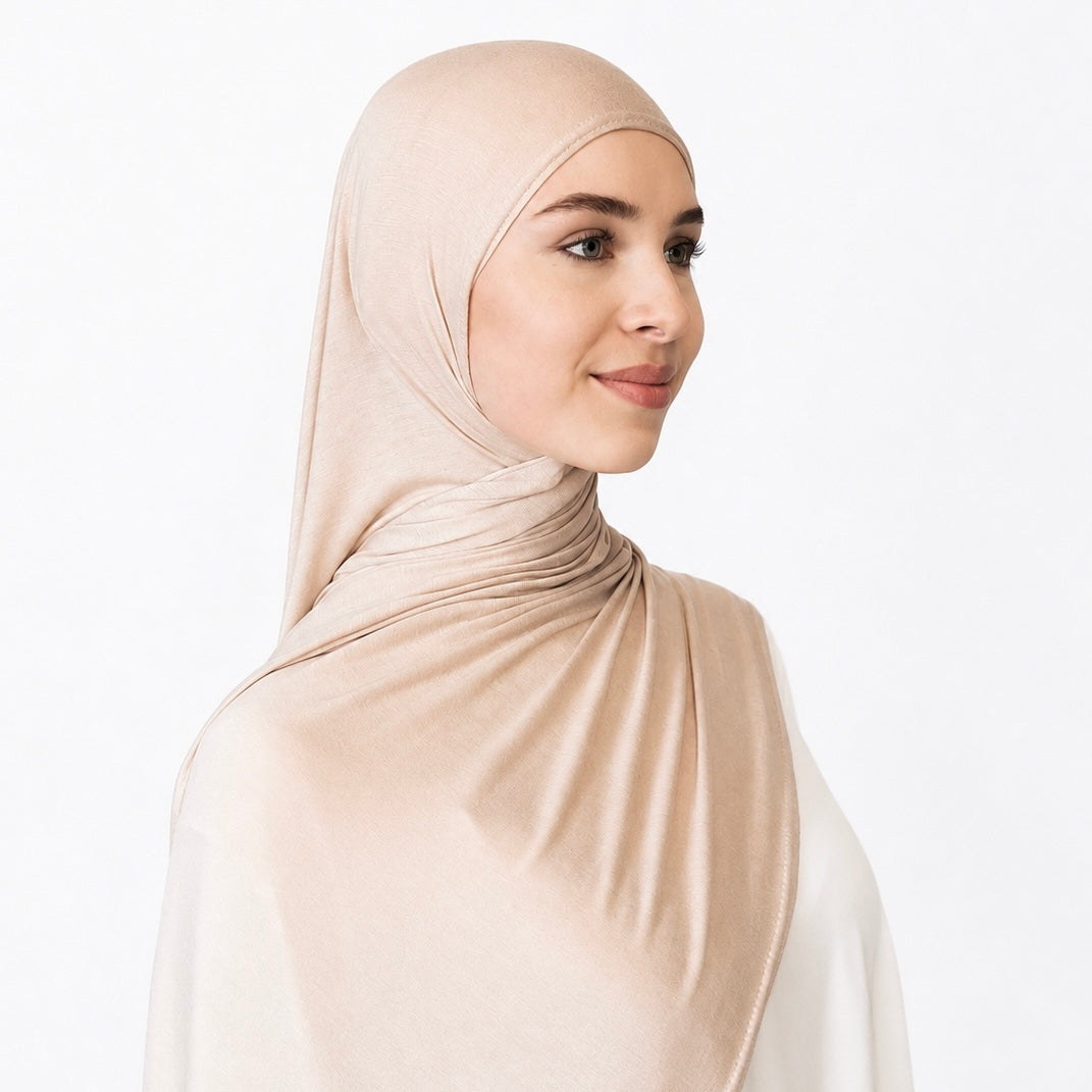 Jersey Hijab - Oatmeal