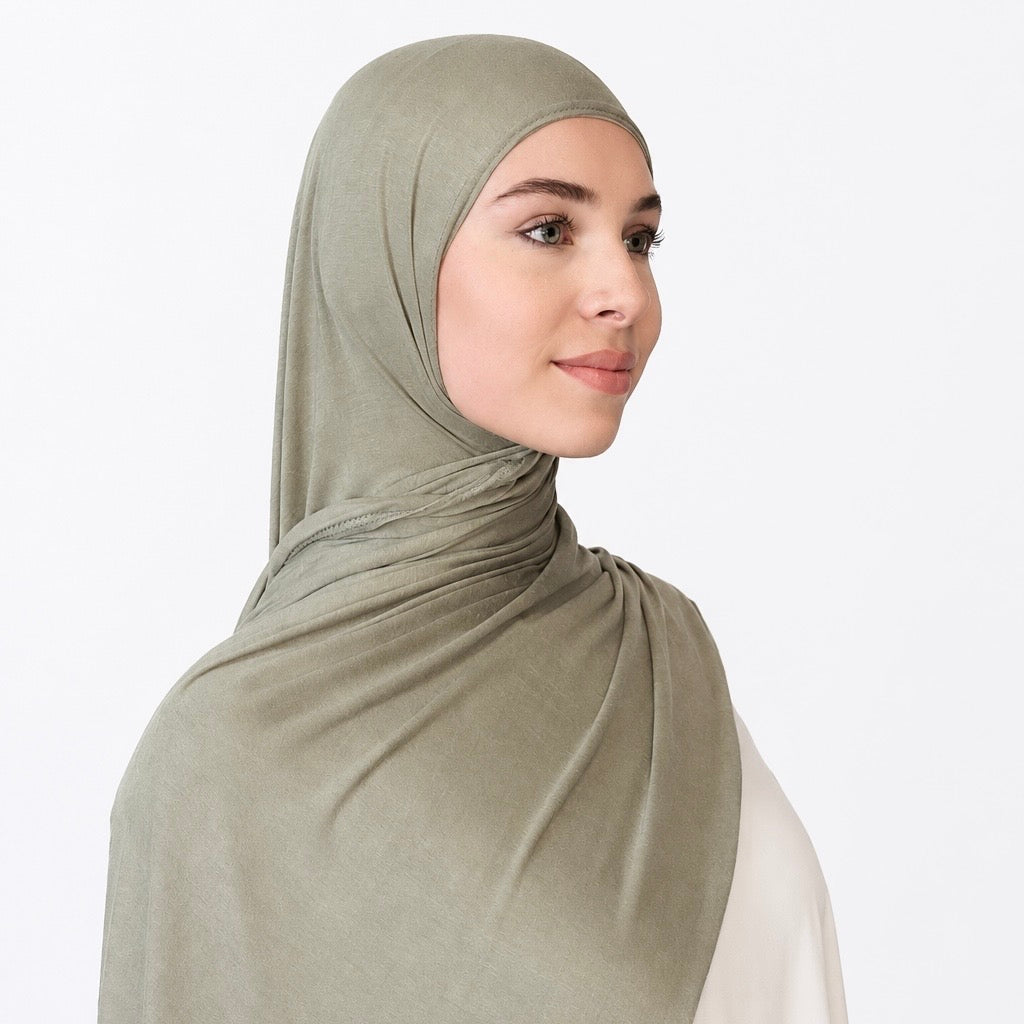 Jersey Hijab - Sage