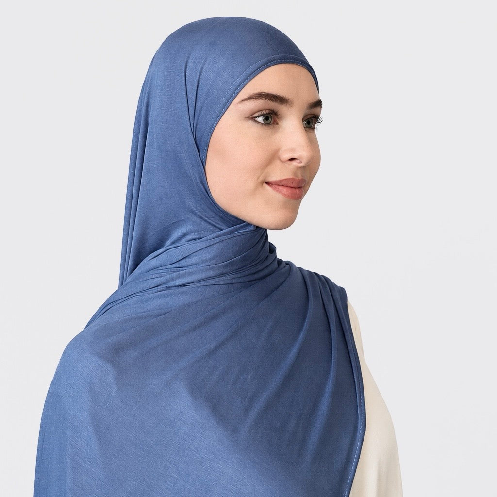 Jersey Hijab - Denim